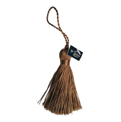 Kwastje - bruin - 6 cm